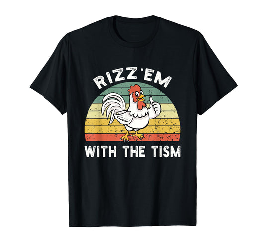 Rizz em With The Tism Meme Retro T-Shirt