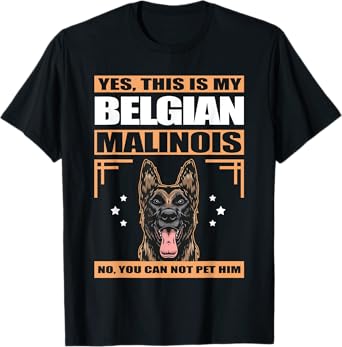 Malinois Dog Owner This Is My Belgian Malinois Men Women T-Shirt
