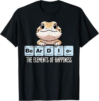 Bearded Dragon Elements Happiness Beardie Men Women Kids T-Shirt