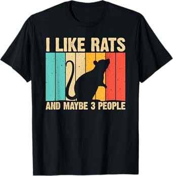 Funny Rat Design Rat Lover Men Women Mouse Rodent Introvert T-Shirt