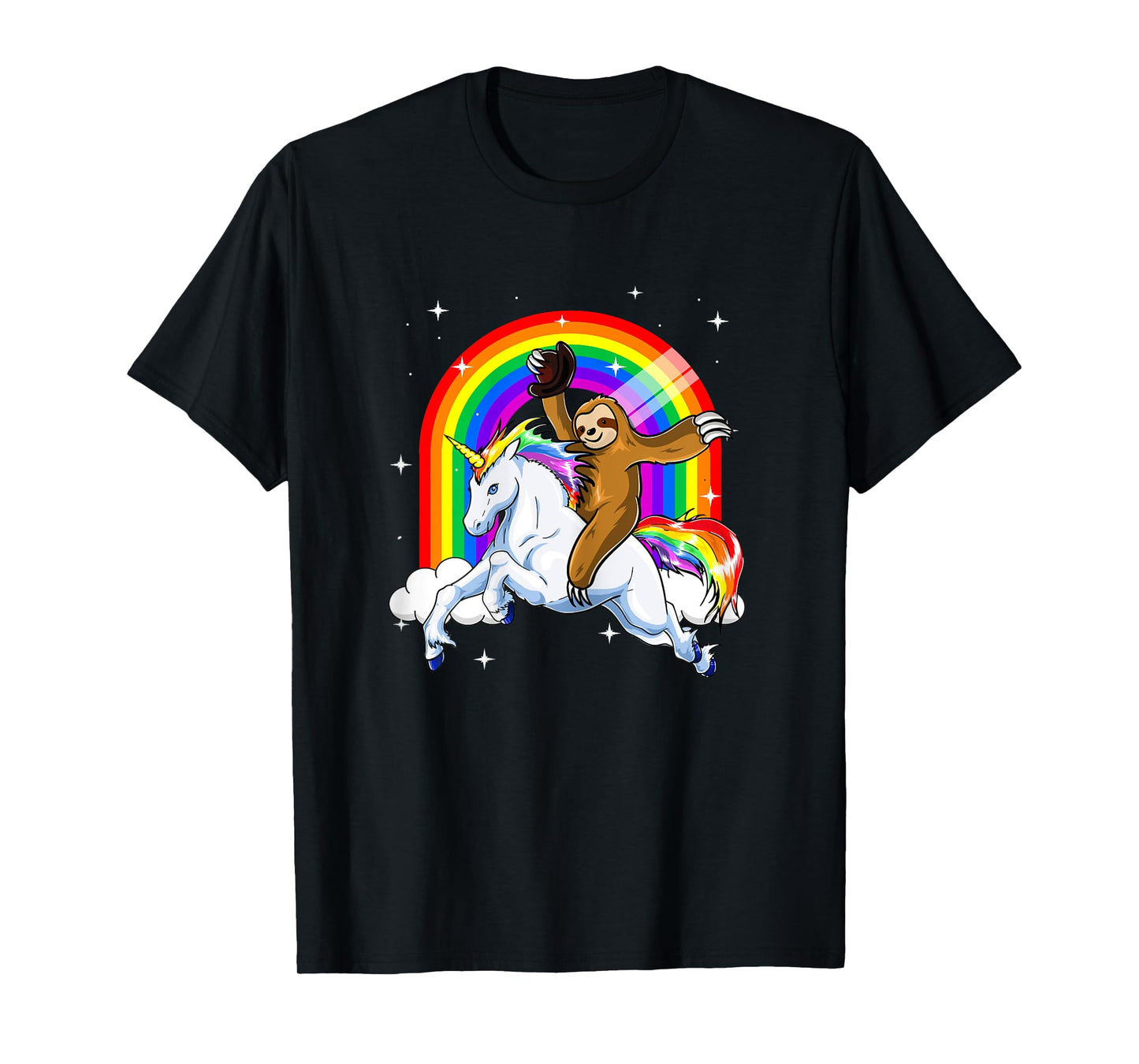 Sloth Riding Unicorn Women Kids Slothicorn Gifts T-Shirt