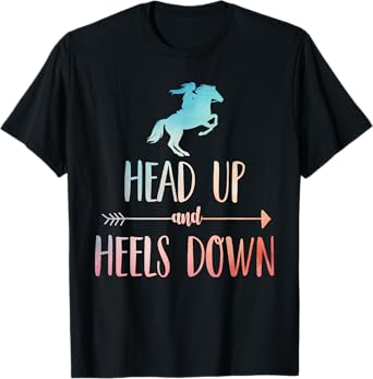 Horse Riding Art For Women Girls Horseback Lover Equestrian T-Shirt