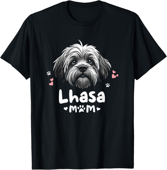 Lhasa Mom Lhasa Apso Dog T-Shirt