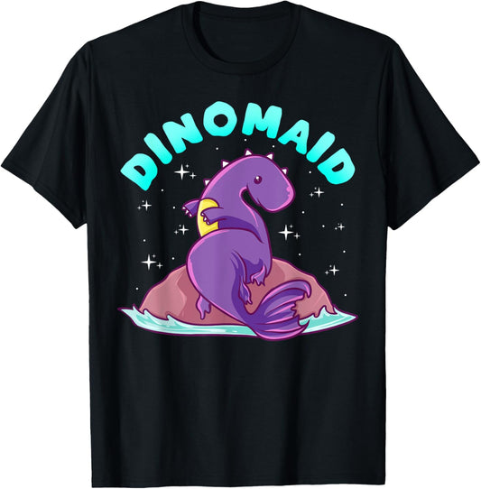 Dinomaid Dinosaur Mermaid T-Shirt