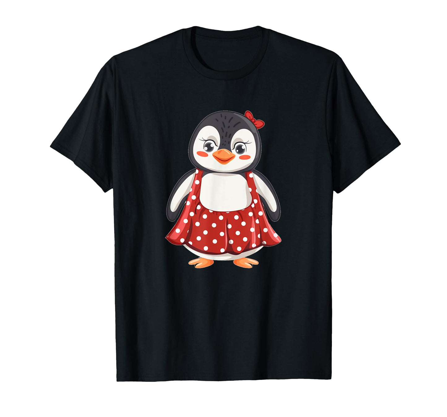 Cute Polka Dot Penguin for Dress and Penguins Lovers T-Shirt