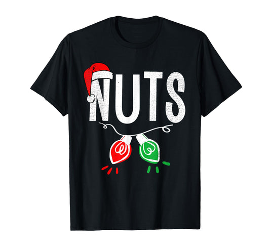 Chest Nuts Matching Chestnuts Funny Christmas Couples Nuts T-Shirt