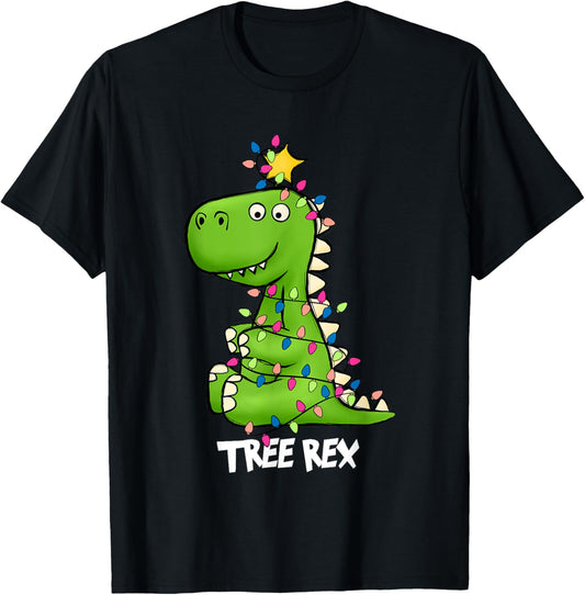 Tree Rex Funny Xmas Trex Boys Toddler Christmas Dinosaur T-Shirt