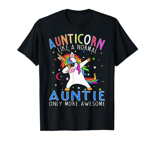 Aunticorn Like An Aunt Only Awesome Dabbing Unicorn T-Shirt