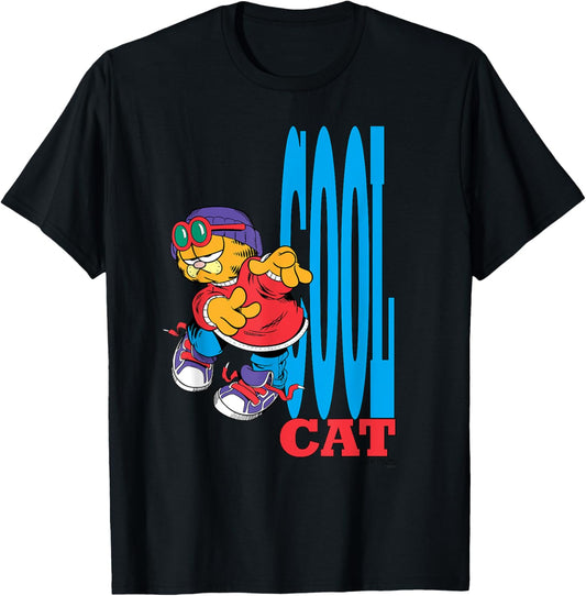 Garfield Cool Cat Retro 90's Cartoon Cat T-Shirt