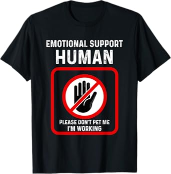 Emotional Support-Human Halloween Costume Do Not Pet Me T-Shirt