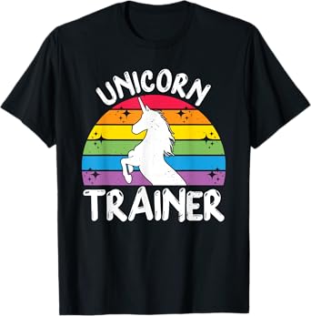 Unicorn Trainer Rainbow Horse Halloween Unicorn Training T-Shirt