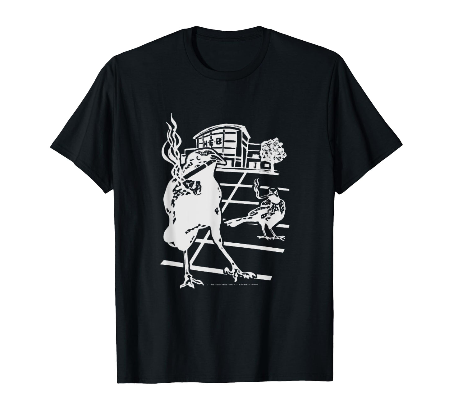 Smoking Grackle Bird T-Shirt