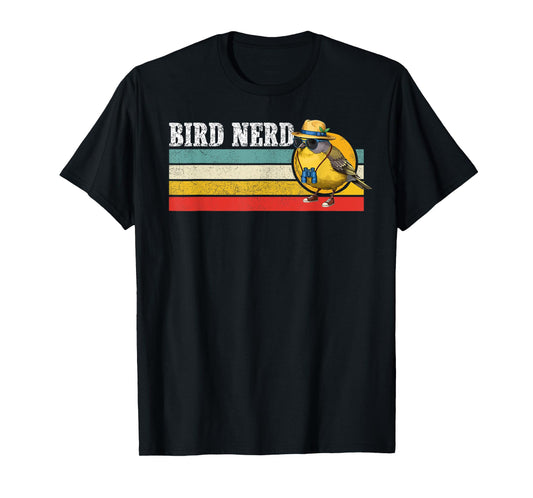 Bird Nerd Vintage Bird Lover Birding Funny Bird Watching T-Shirt