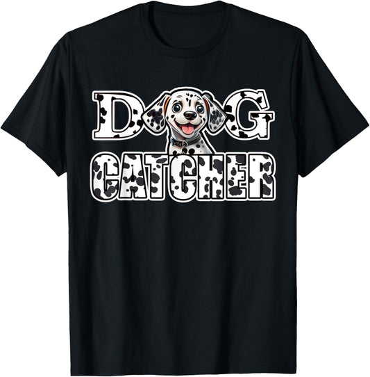 Dalmatian Dog Catcher Costume Dalmation Easy Family Costume T-Shirt