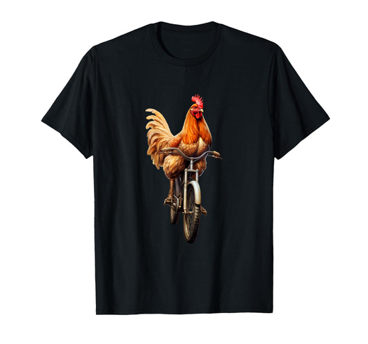 Chicken Bike Cycling T-Shirt