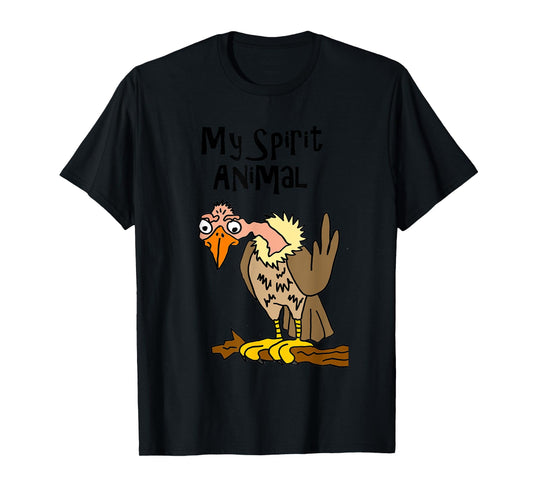 Smilemoretees Funny Old Buzzard Spirit Animal T-Shirt