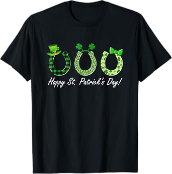 Leprechaun Horse Riding Animal Lover Farmer St Patrick's Day T-Shirt