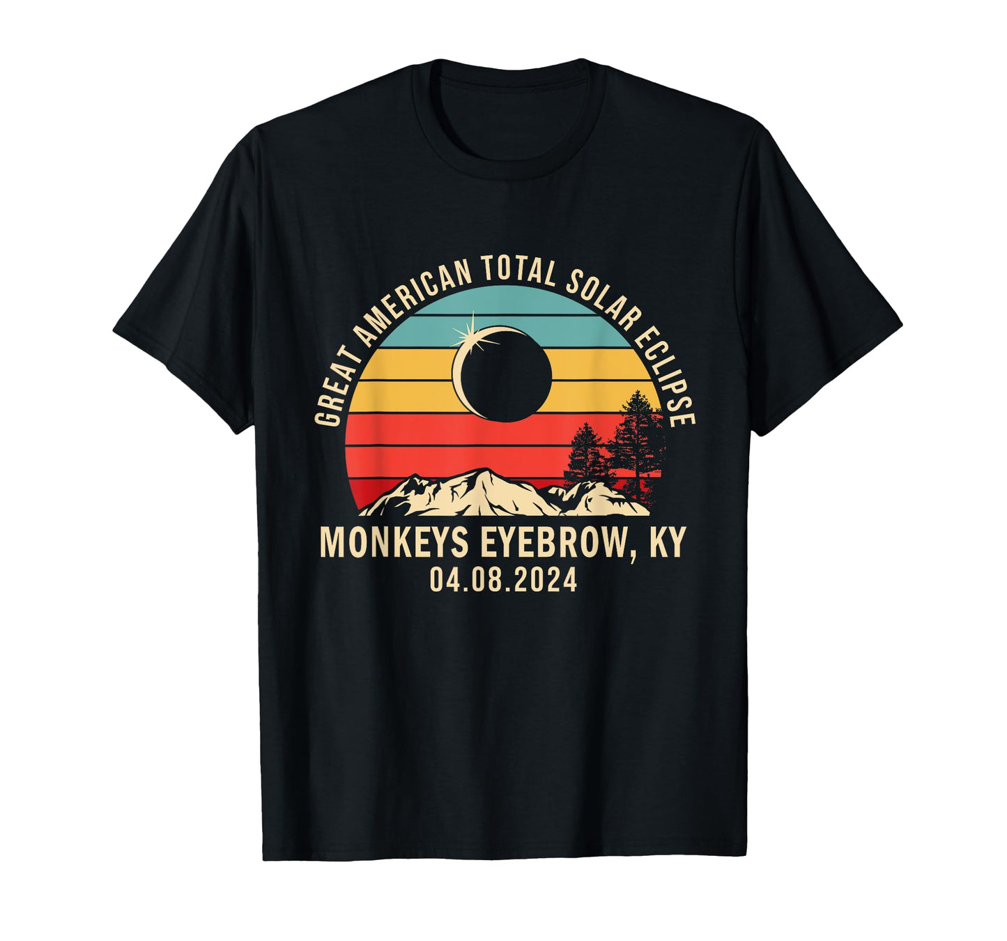 Monkeys Eyebrow, KY Kentucky Total Solar Eclipse 2024 T-Shirt