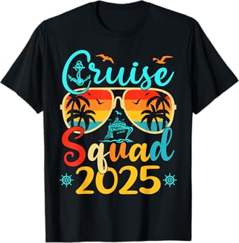Cruise Squad 2025 Summer Vacation Family Matching Cruise T-Shirt