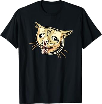 Coughing Cat Funny Cat Meme Graphic T-Shirt