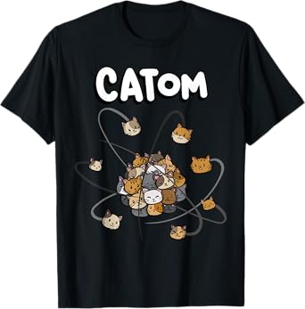 Catom Science Teacher Chemistry Lover Physics School Cat T-Shirt for Men Women Girls Kids