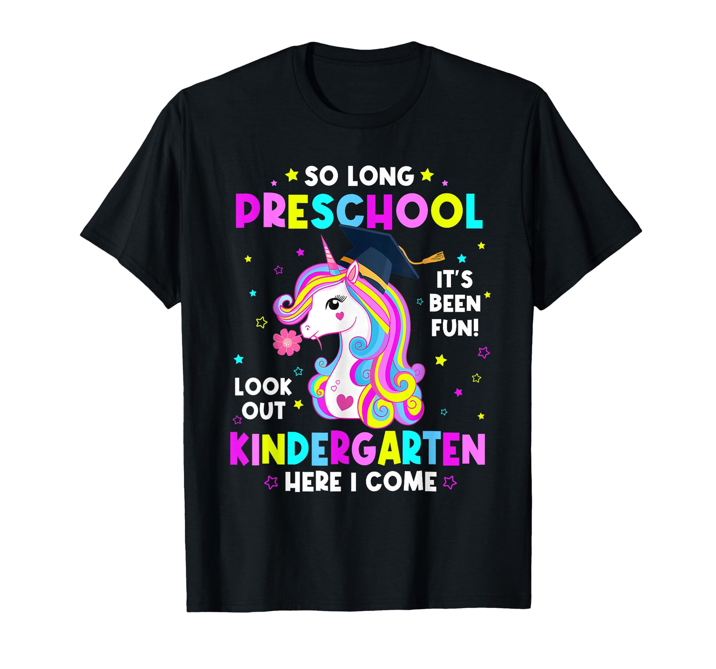 So Long Pre-k Graduate Kindergarten Here I Come Unicorn Kids T-Shirt