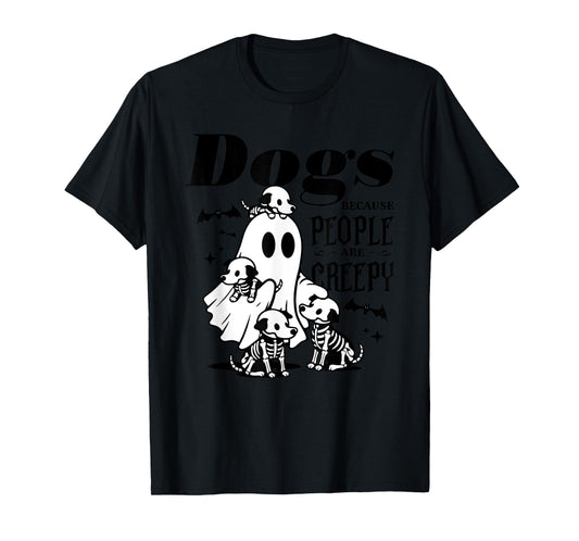 Dogs Because People Are Creepy, Ghost Chicken Halloween T-Shirt