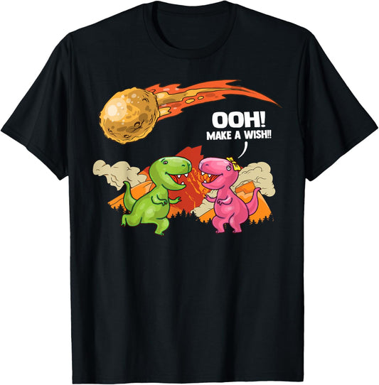 Dinosaur Asteroid Day Extinction Astronomy T Rex Meteorite T-Shirt