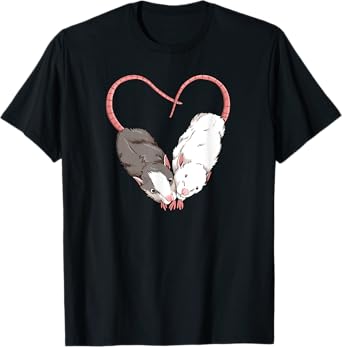 Funny Cute Small Rodent Pet Happy Heart Love Rat Lovers T-Shirt