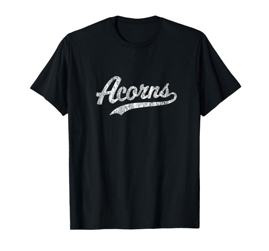 Acorns T Shirt Vintage Sports Name Tee Design T-Shirt