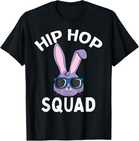 Hip Hop Squad Funny Happy Easter Bunny Rabbit Kids Boys Girl T-Shirt