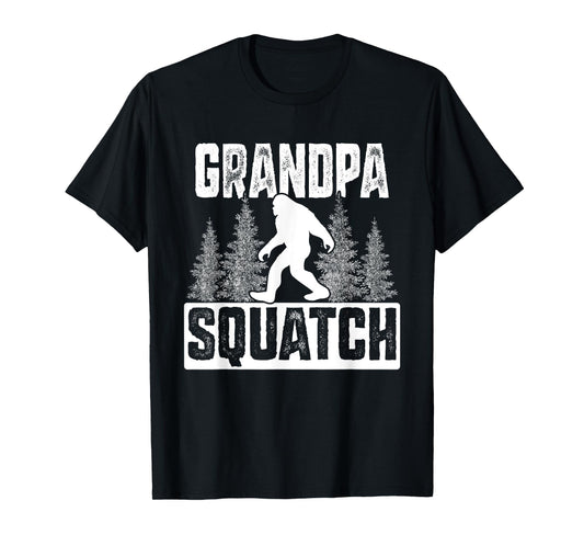 Squatchy Matching Family Bigfoot Shirts Grandpa Squatch T-Shirt