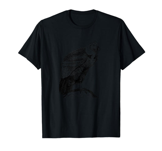 The New Antique California Condor Bird Print T-Shirt, Unisex-Adult, Grey, Small, Short Sleeve, Classic Fit