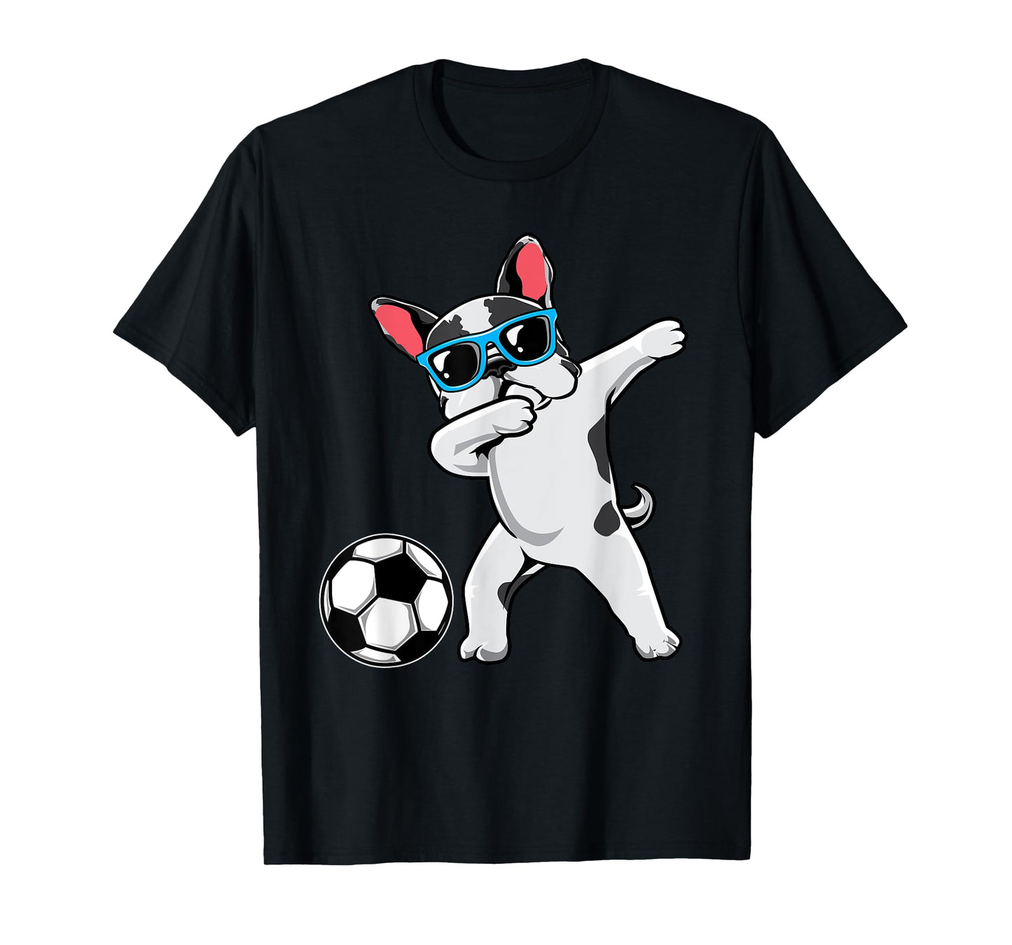 Dabbing French Bulldog Cute Frenchie Dab Soccer Boys Gift T-Shirt