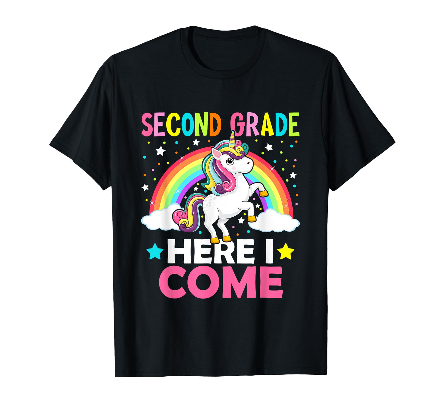 Second Grade Here I Come Unicorn Back To School 2nd Graders T-Shirt