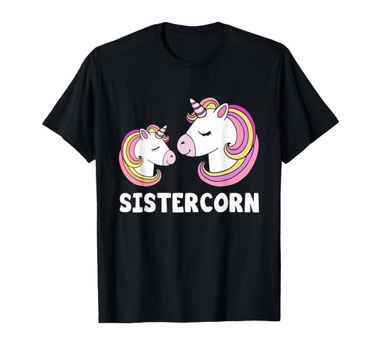 Sistercorn Unicorn Sister And Baby Mothers Day For Girl T-Shirt