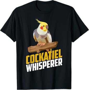 Cool Cockatiel Design For Men Women Cockatoo Cockatiel Lover T-Shirt