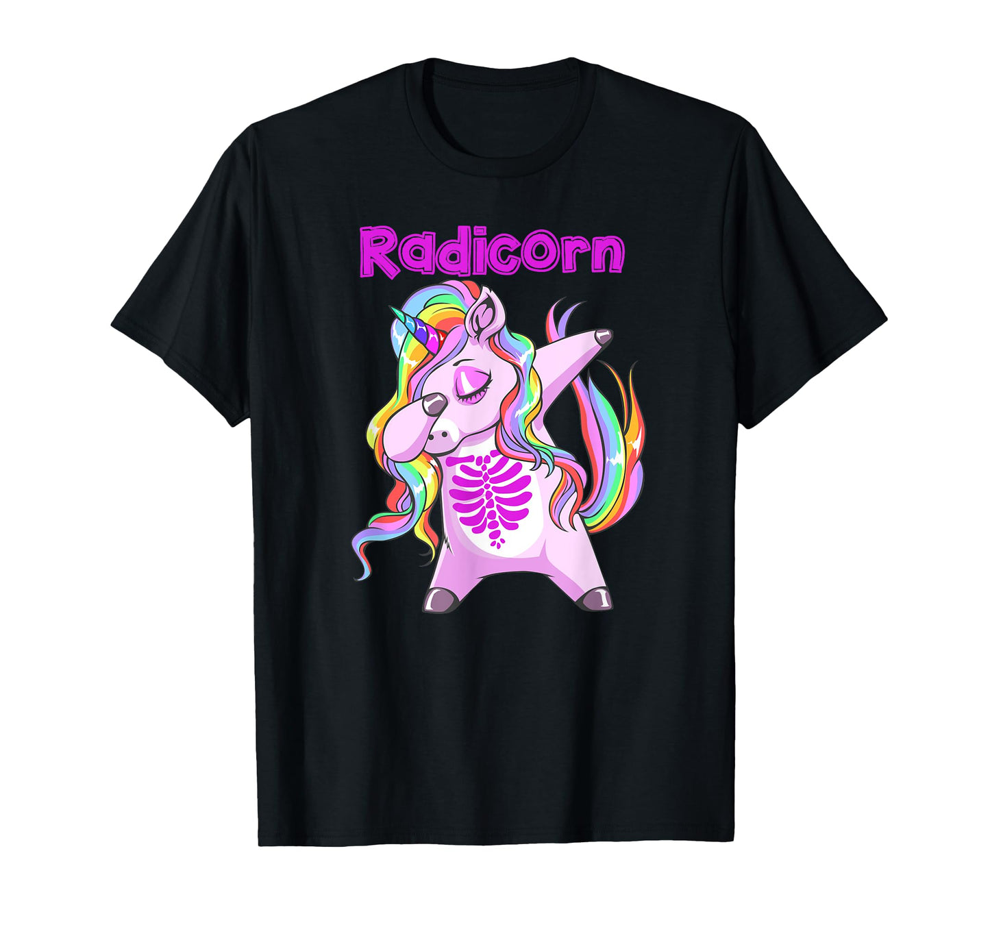 Rad Radiology Tech Dabbing Unicorn Dancing X-Ray Gift T-Shirt