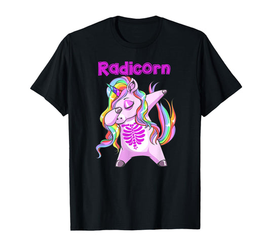 Rad Radiology Tech Dabbing Unicorn Dancing X-Ray Gift T-Shirt