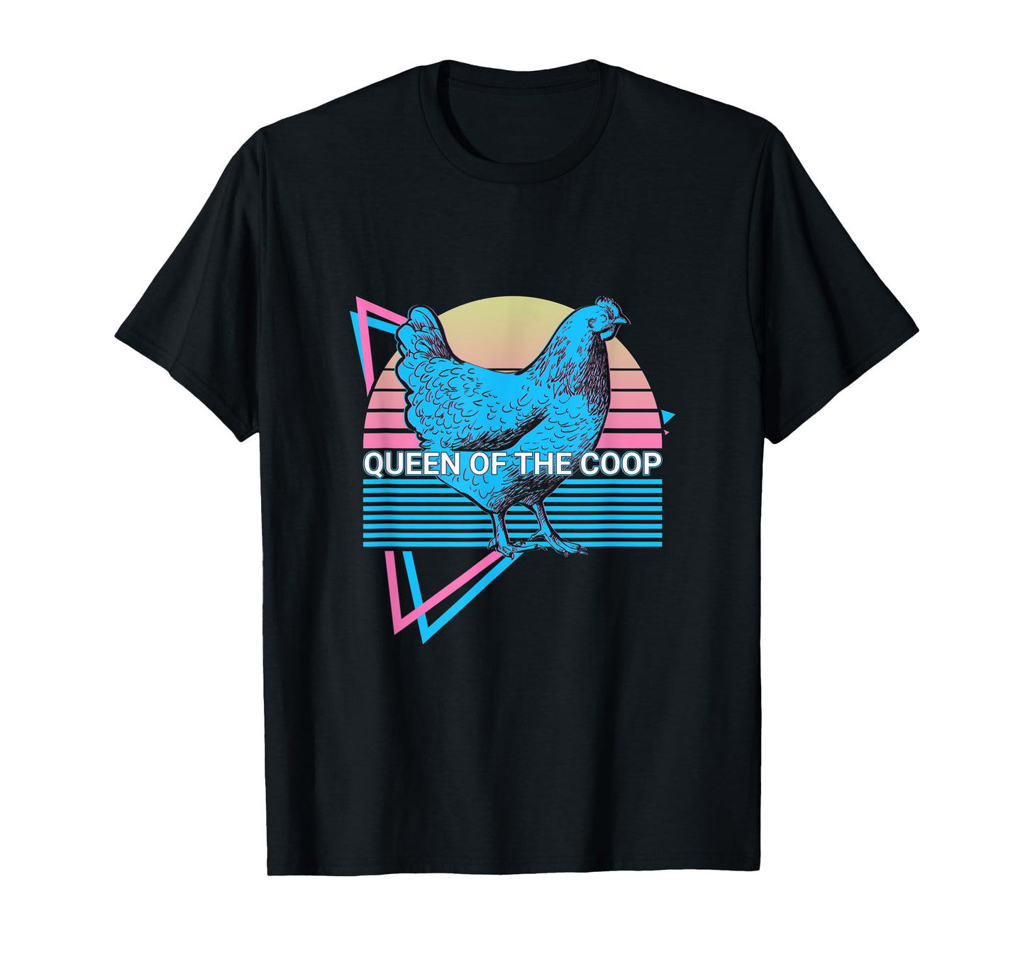 Funny Chicken Retro Queen Of The Coop T-Shirt