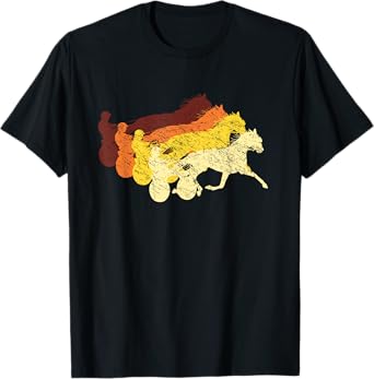 Retro Harness Racing Horse Racing Trotting Harness Racer T-Shirt