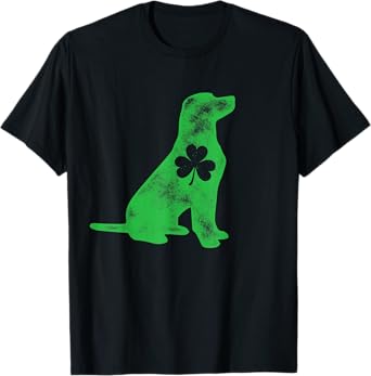 Labrador St Patricks Day Boys Men Dog Lover Shamrock Gift T-Shirt