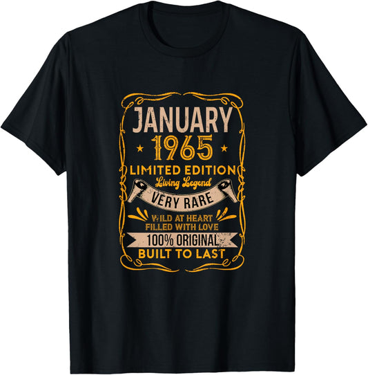 January 1965 Living Legend Very Rare Birthday Classic T-Shirt