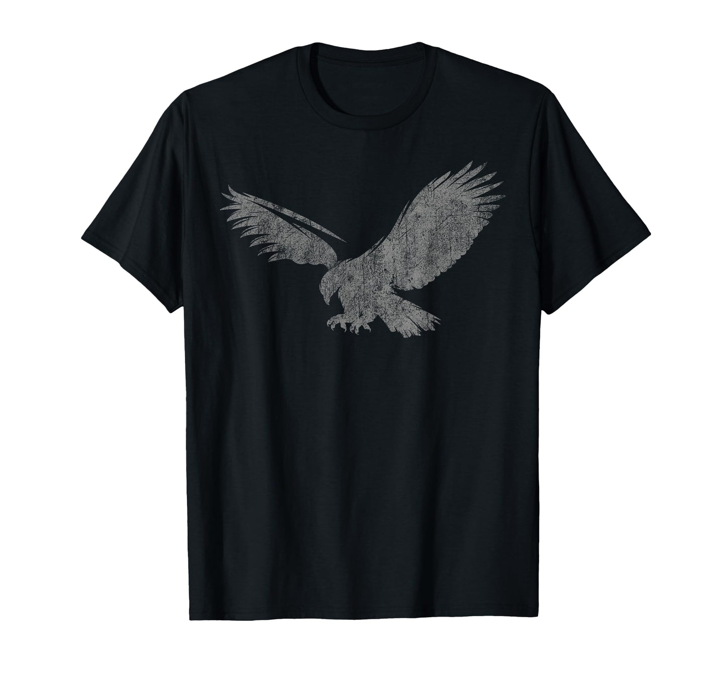 Beautiful Eagle American bird silhouette flying vintage USA T-Shirt