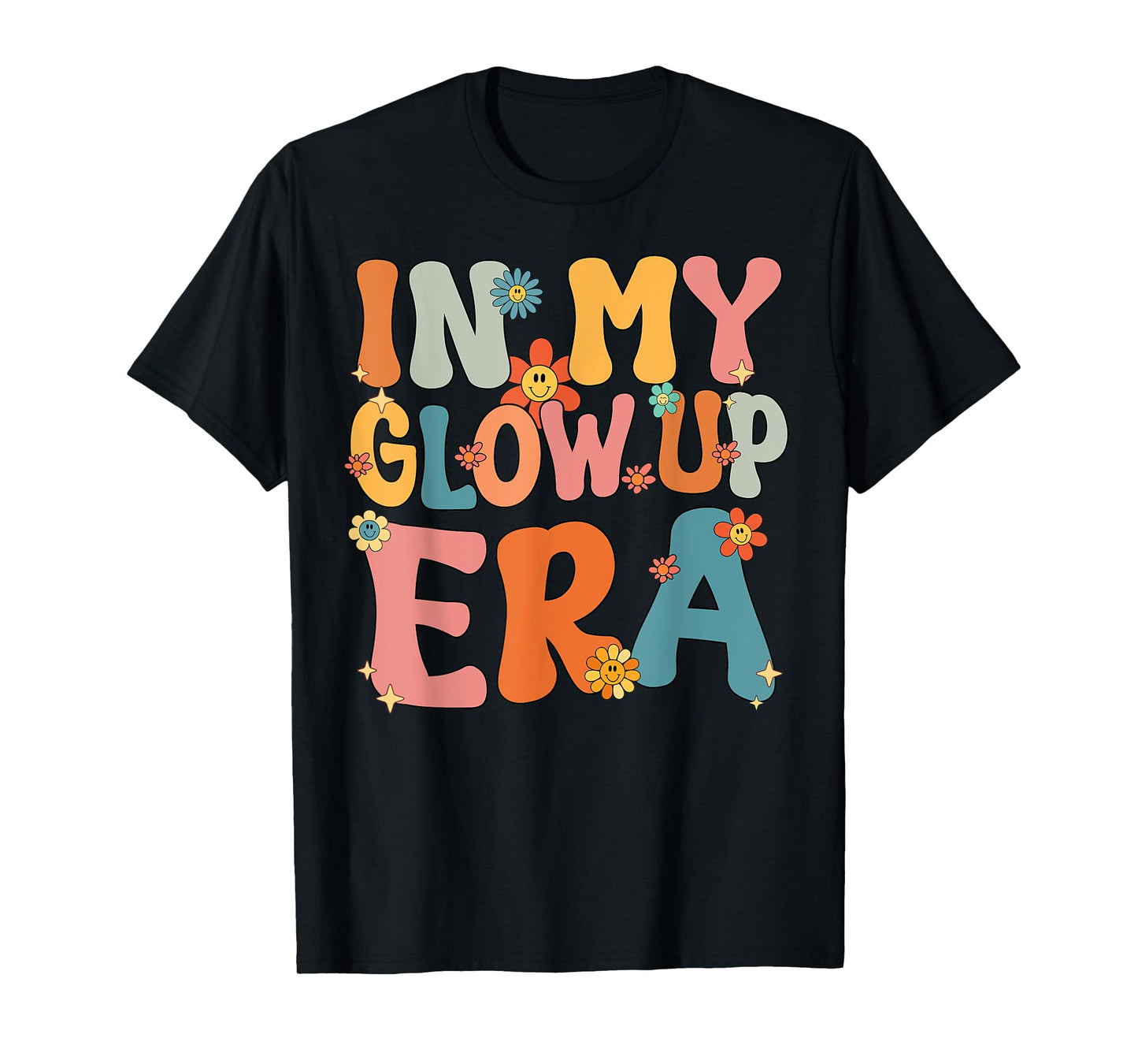 In My Glow Up Era Retro Groovy T-Shirt