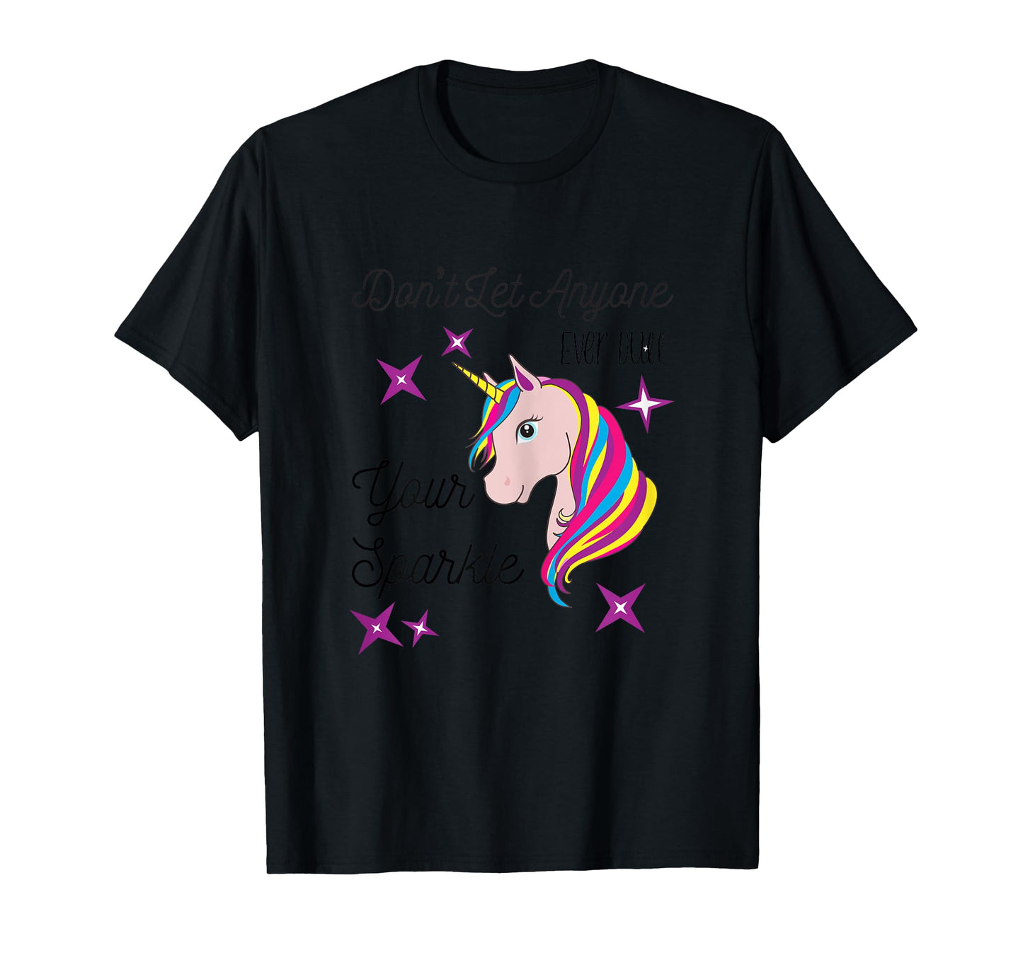 Unique Unicorn Inspirational Encouraging Rainbow T-Shirt T-Shirt
