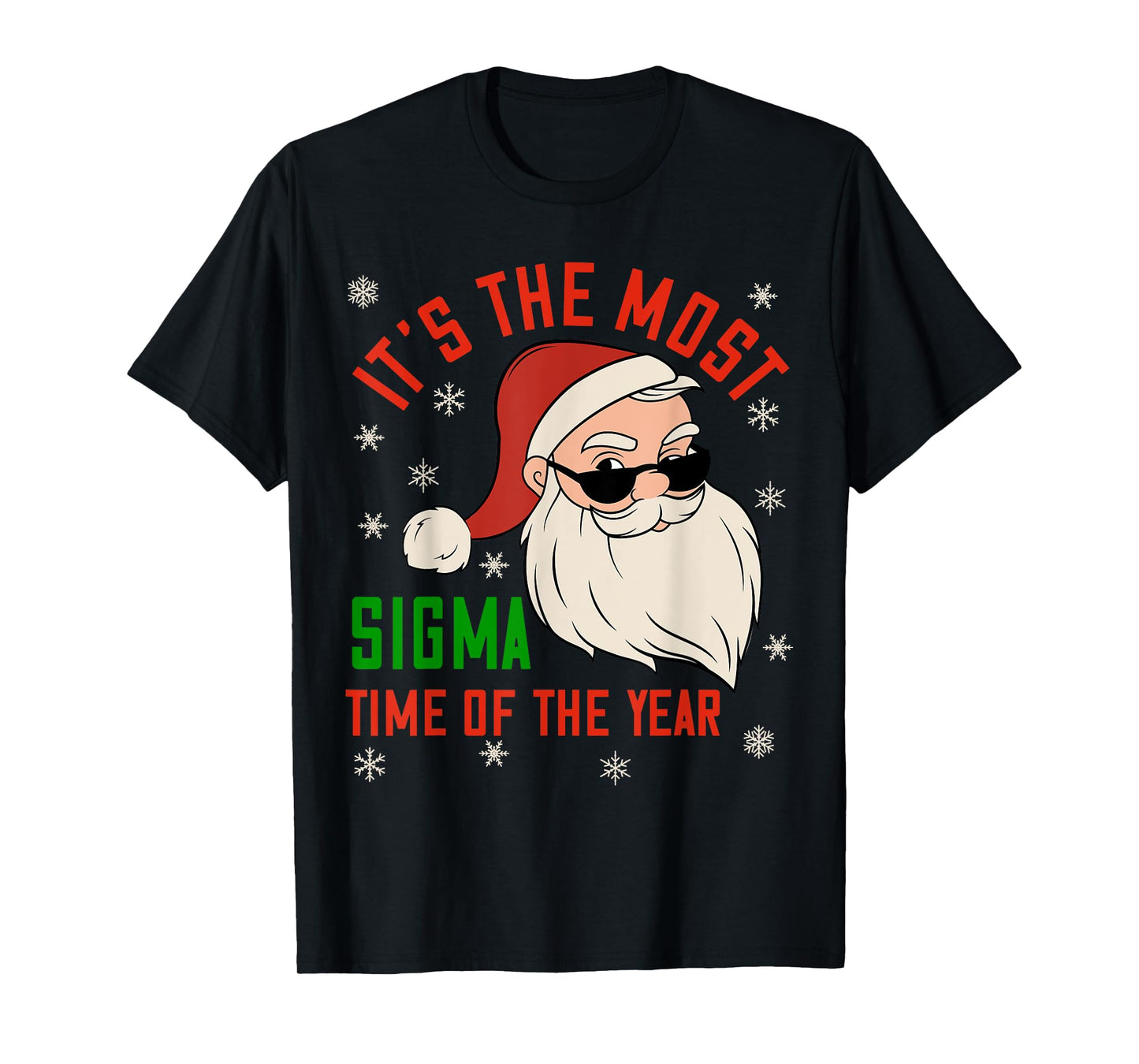 Sigma Christmas Shirt Sigma Santa Teenage Boys Funny Xmas T-Shirt