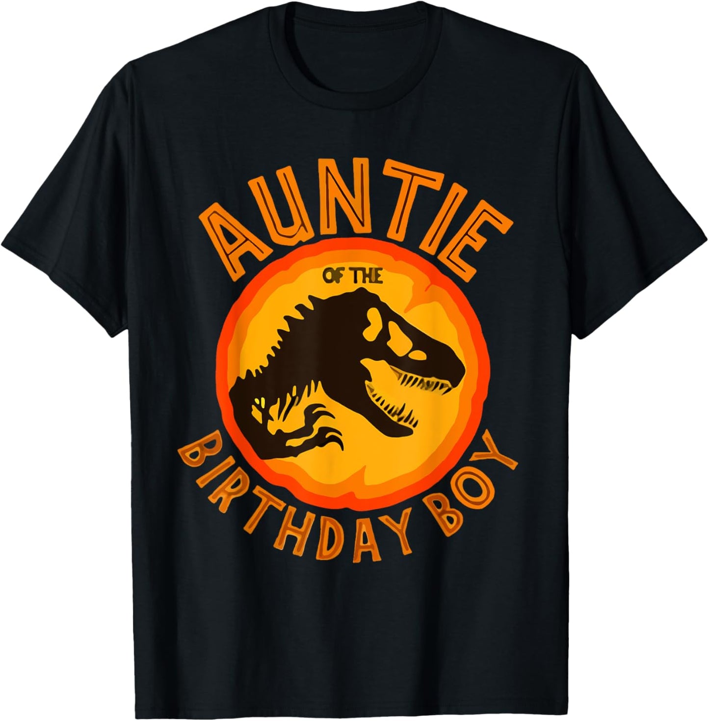 Auntie the Birthday T Rex Saurus Dinosaur Family Matching T-Shirt