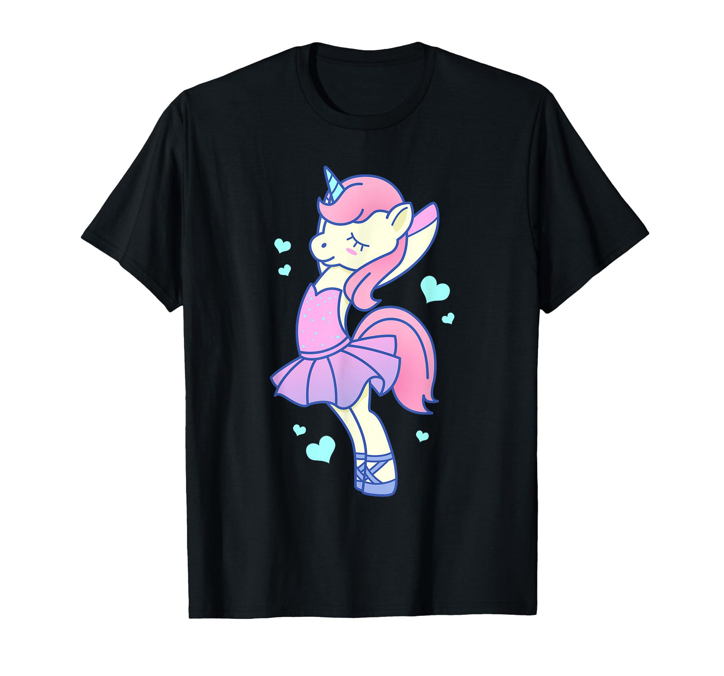 Cute Kawaii Unicorn Ballerina In Tutu - Ballet Dancer T-Shirt