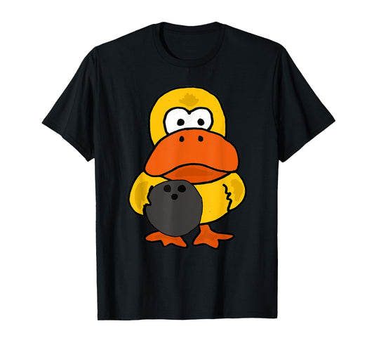 SmileteesSports Funny Duck Bowling Cartoon T-shirt T-Shirt